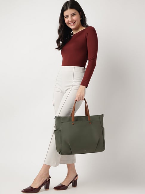 Buy Fastrack Olive WorkEase Large Laptop Tote at Best Price Tata