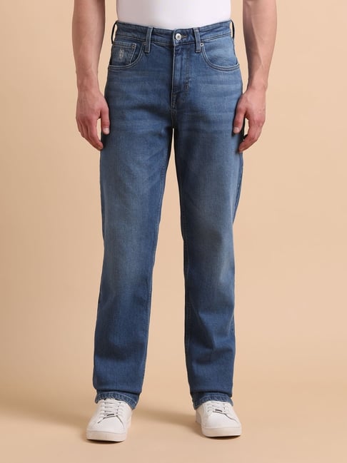 U.S. Polo Assn. Denim Co. Blue Cotton Relaxed Fit Jeans-picture-11