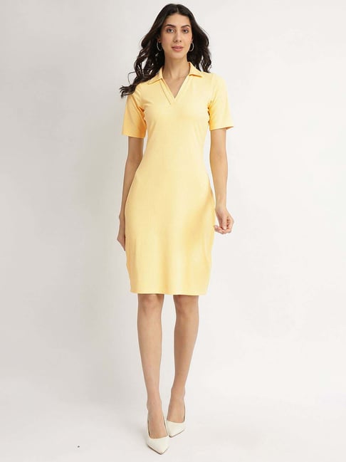 princess polly baby blue dress Roundneck Mini Bodycon T-Shirt Dress – Rosio main image 0