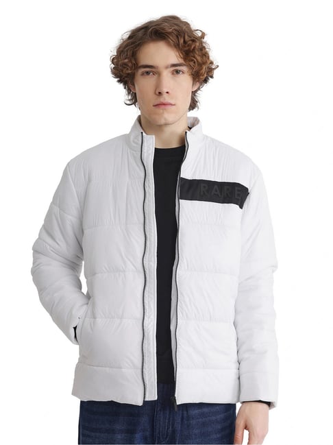 Rare Rabbit White Regular Fit Logo Jacket-picture-26