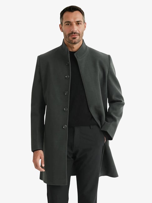 Rare Rabbit Green Tailored Fit Solid Jacket - Main Image