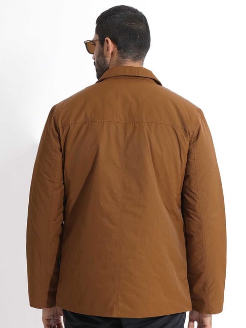 Rare Rabbit Tan Tailored Fit Solid Jacket-picture-23