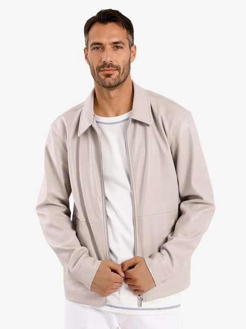 Rare Rabbit Beige Relaxed Fit Solid Jacket-picture-47