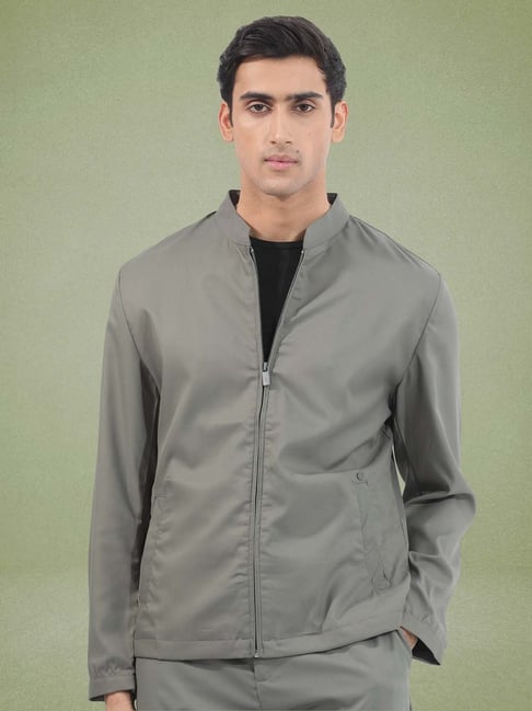 Rare Rabbit Green Regular Fit Solid Jacket-picture-19