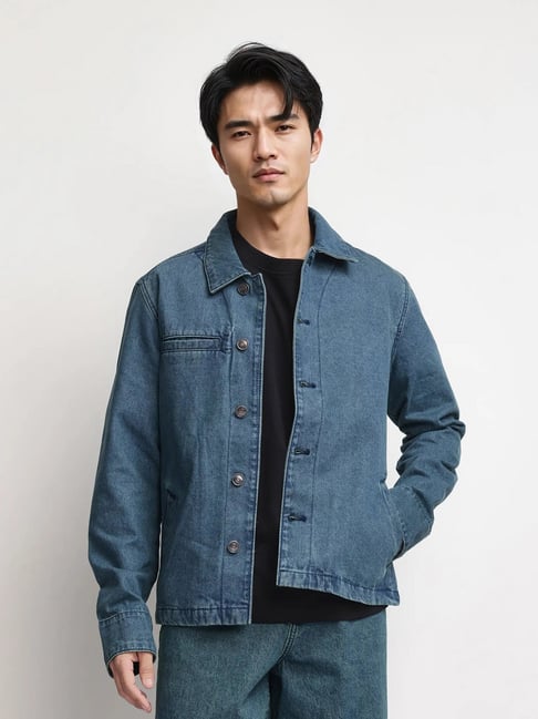 Rare Rabbit Green Regular Fit Solid Jacket-picture-17