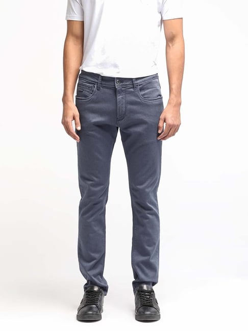 Rare Rabbit Purple Slim Fit Fit Solid Jeans-picture-12