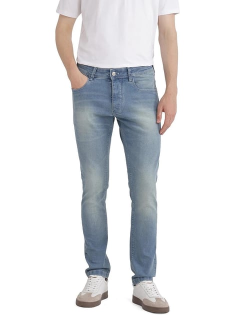 Rare Rabbit Blue Slim Fit Fit Solid Jeans-picture-34