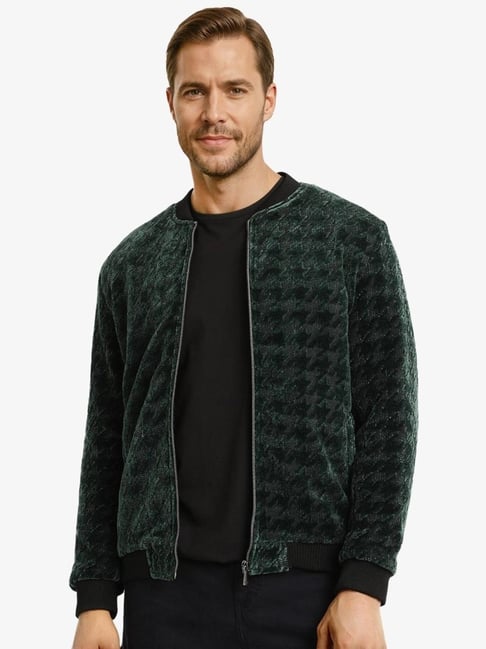 Rare Rabbit Green Regular Fit Textured Jacket-picture-34