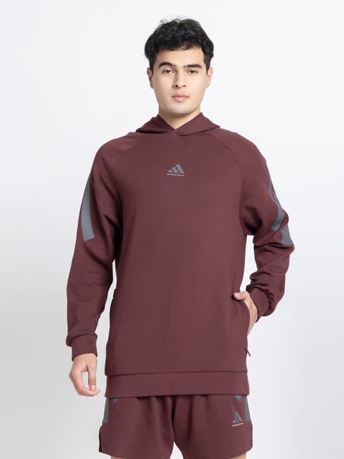 adidas Burgundy ADI BB SP Unisex Hoodie-image-21