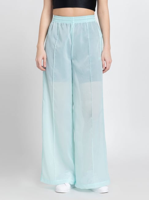 Adidas Originals Turquoise SHEER TP Trackpants