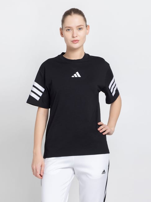 adidas Black W FI 3S T-Shirt-image-23