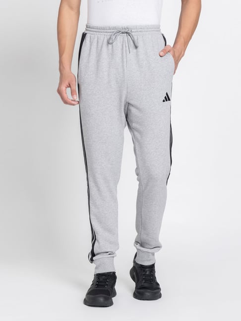 adidas Grey M 3S FT TC PT Trackpants-picture-15
