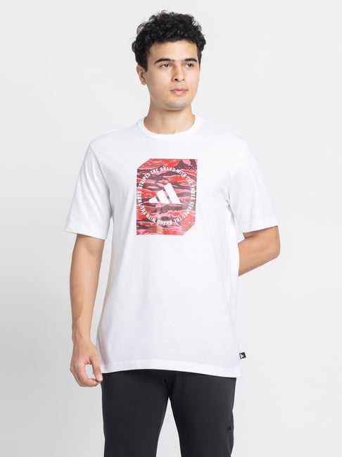 adidas White M C CAMO BOX T T-Shirt-picture-24