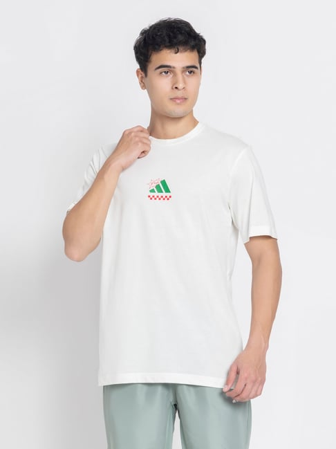 adidas White M L PIZZA T-Shirt-picture-25