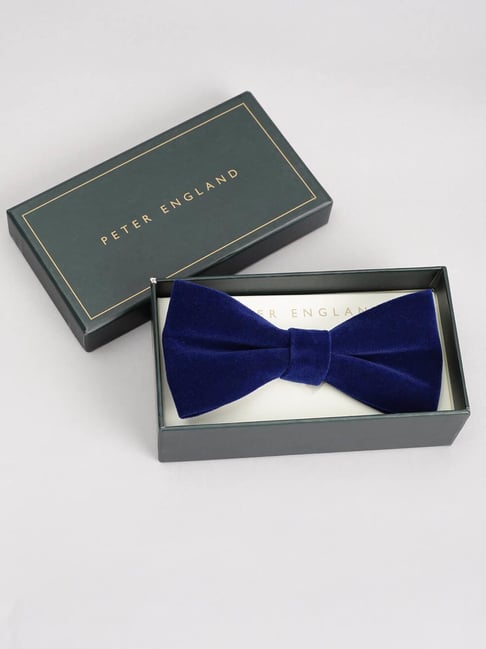 Peter England Navy Polyester Bow Tie