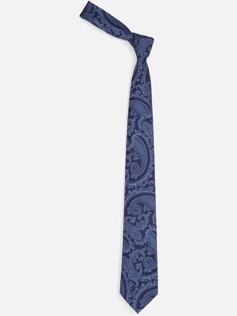 Van Heusen Blue Polyester Embroidered Tie-picture-15