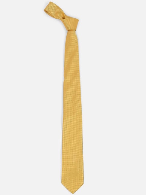 Van Heusen Yellow Polyester Printed Tie-picture-13