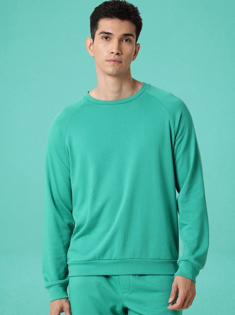 Rare Rabbit Green Regular Fit Solid Sweatshirt-picture-40