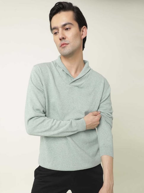 Rare Rabbit Green Regular Fit Solid Sweatshirt-picture-41