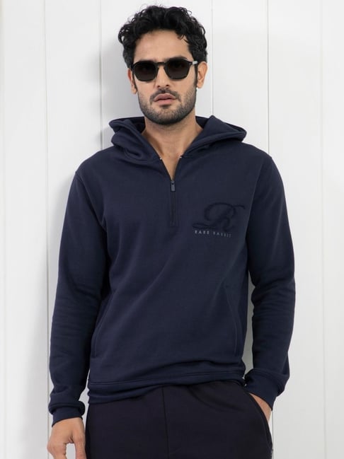 Rare Rabbit Teal Regular Fit Embroidered Sweatshirt-picture-26