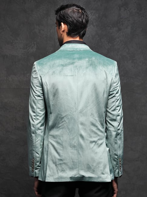 Rare Rabbit Navy Blue Velvet Blazer Men Rare Rabbit Green Blazer