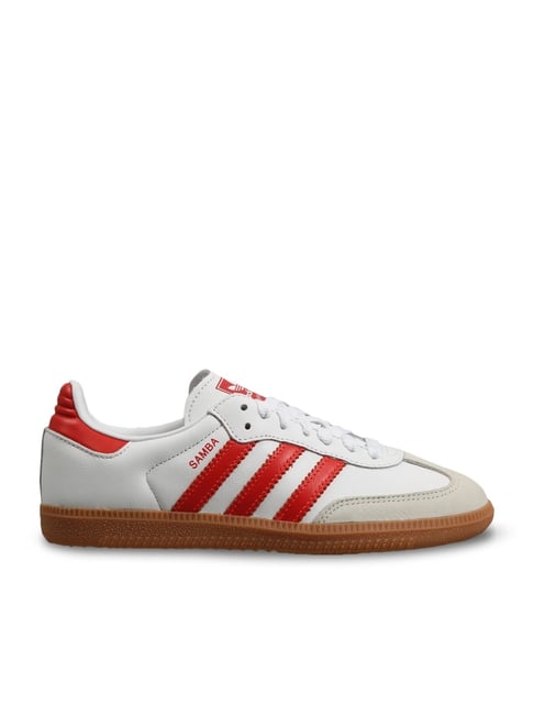 Adidas Originals Women's SAMBA OG W White Red Sneakers