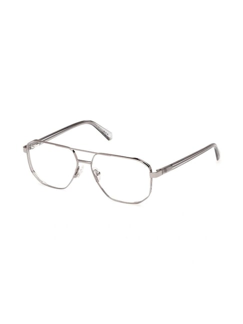 Guess GU5013557008FR Grey Aviator Eyewear Frames for Men