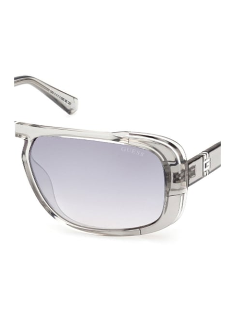 Guess GUS0008220C62SG Grey UV Protected Rectangular Sunglasses for Men