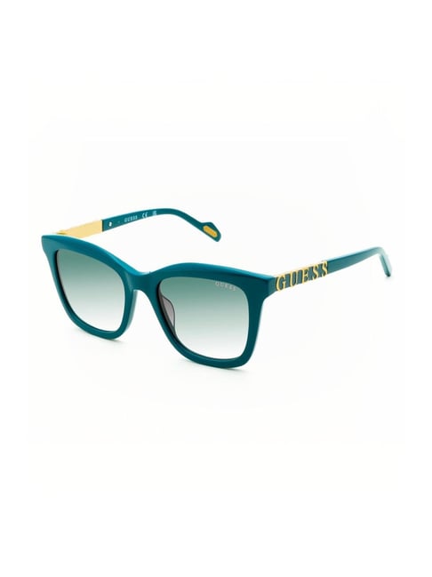 Guess GUS001835287PSG Green UV Protected Square Sunglasses for Women