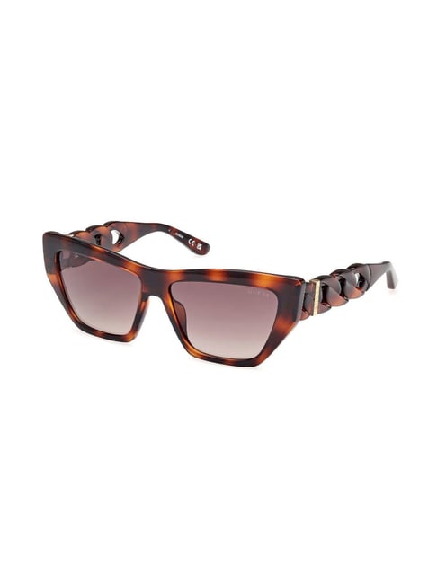 Guess GUS001115652FSG Brown UV Protected Cat Eye Sunglasses for Women