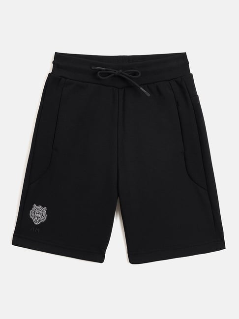 Antony Morato Boys Black Cotton Shorts
