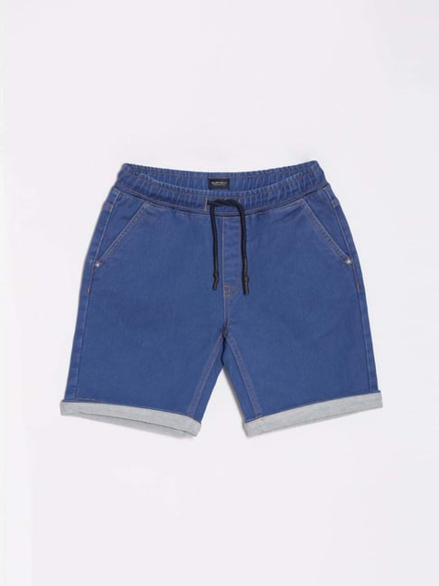 Allen Solly Kids Blue Regular Fit Shorts-picture-12