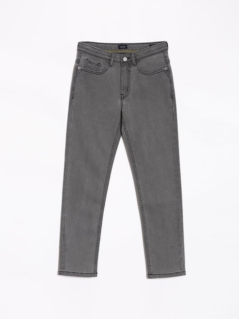 Allen Solly Kids Grey Slim Fit Jeans-picture-14