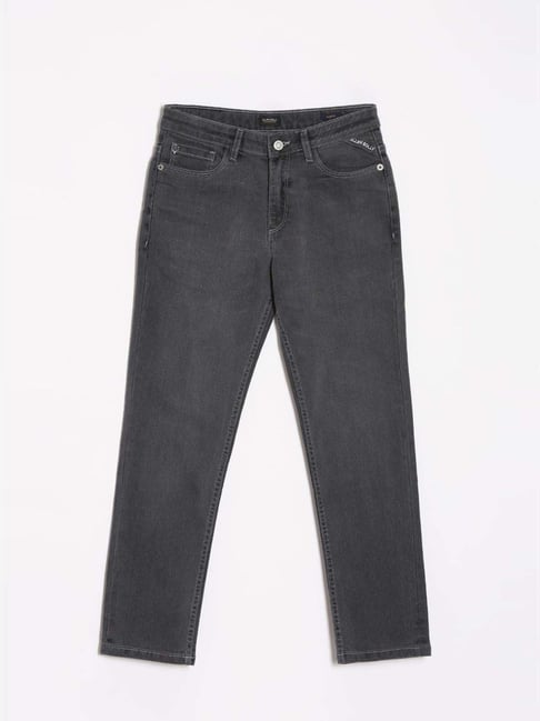 Allen Solly Kids Grey Slim Fit Jeans-picture-24