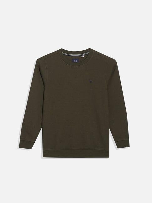 Allen Solly Kids Green Regular Fit Sweatshirt-picture-19