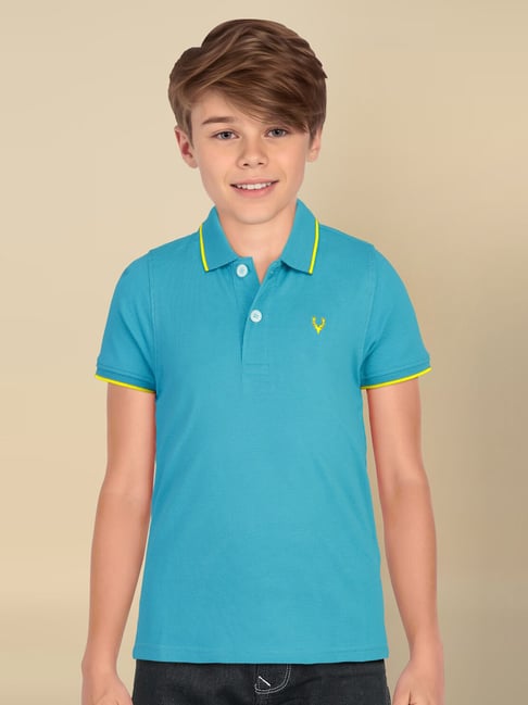 Allen Solly Kids Blue Regular Fit Polo T-Shirt-picture-17