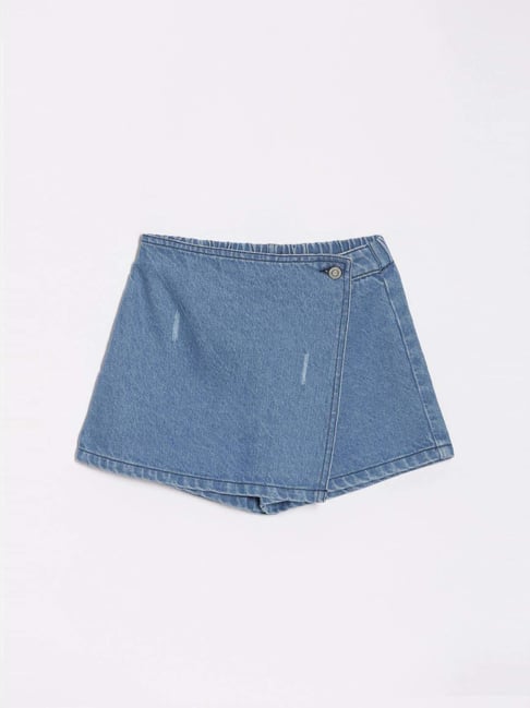 Allen Solly Kids Blue Regular Fit Shorts-picture-31