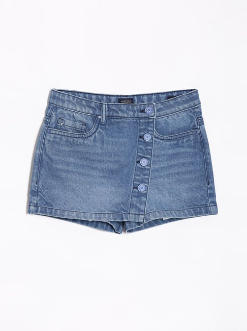 Allen Solly Kids Blue Regular Fit Shorts-picture-29