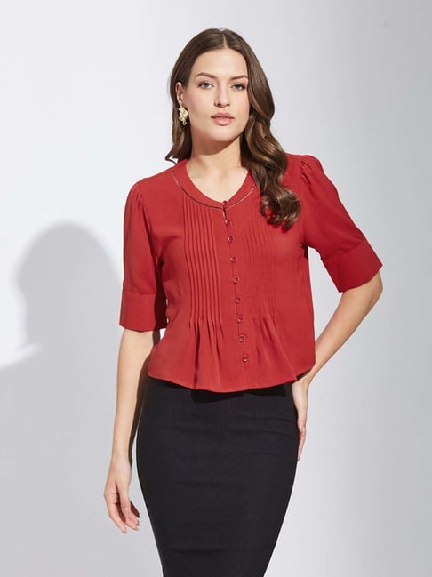 Latin Quarters Red Regular Fit Shirt-picture-41