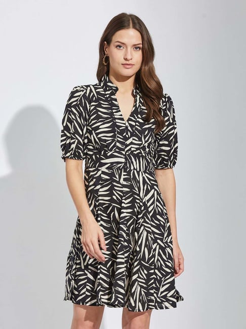 Latin Quarters Black Regular Fit Printed Dress-picture-21