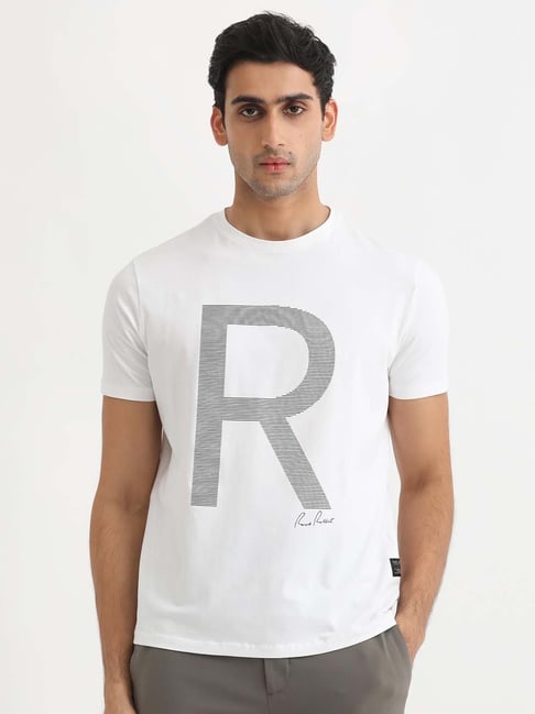 Rare Rabbit White Regular Fit Graphic T-Shirt-image-33
