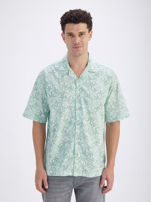Pepe Jeans Blue Cotton Relaxed Fit Floral Print Shirt-picture-25