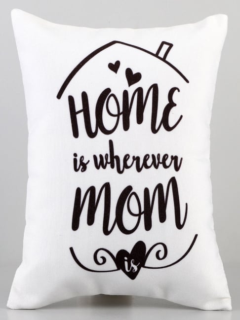FNP Multicolor Canvas Printed Home Is Wherever Mom Is Cushion