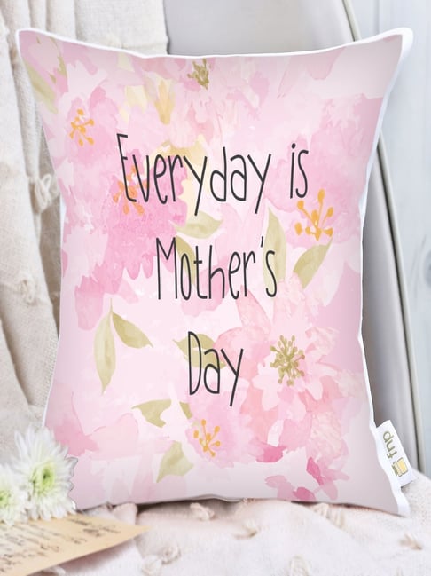 FNP Multicolor Canvas Printed Daily Gratitude Cushion for Mom