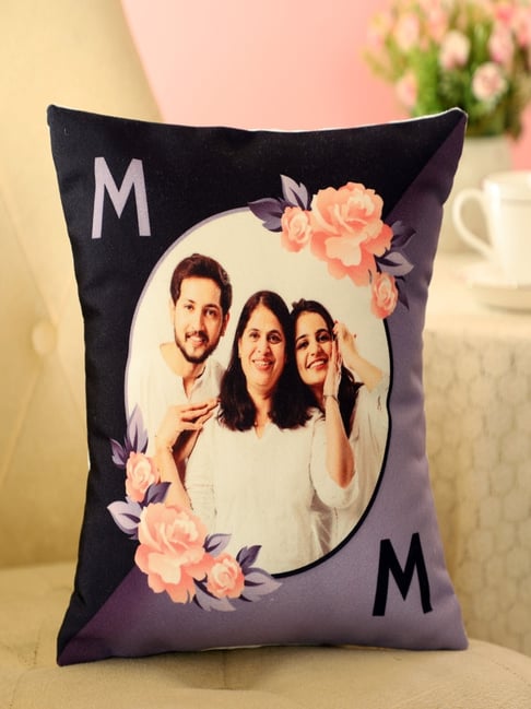 FNP Multicolor Canvas Printed for Fabulous Mom Personalised Cushion