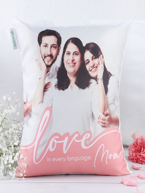 FNP Multicolor Canvas Printed Language Of Love Personalised Cushion