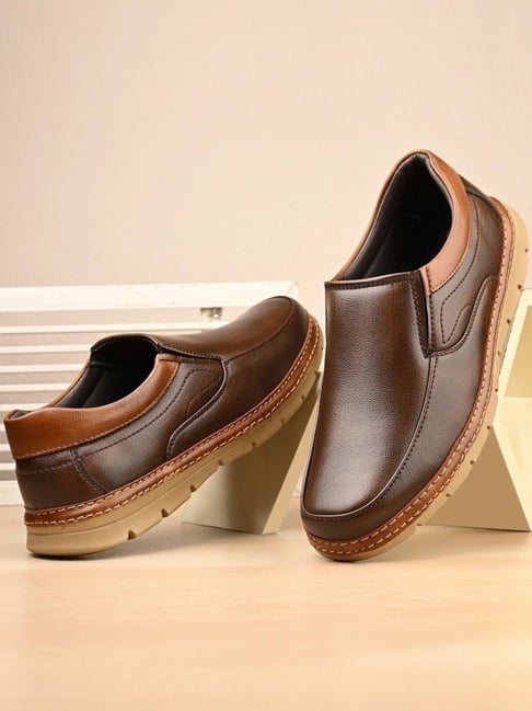 hoversoul Hoversole Men's Sombra Dark Cocoa Stylish and Comfortable Slip-On Shoes-picture-38