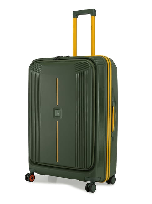 Nasher Miles Green 8 Wheels Alexandria Hard-Sided Polypropylene Trolley Bag-picture-20