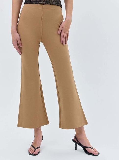 Cover Story Beige Regular Fit Trousers-picture-40