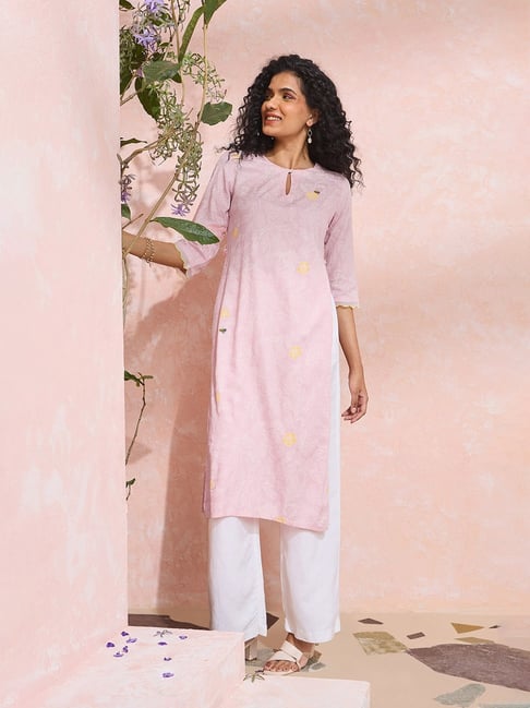 Taneira Light Pink Kurta-picture-40